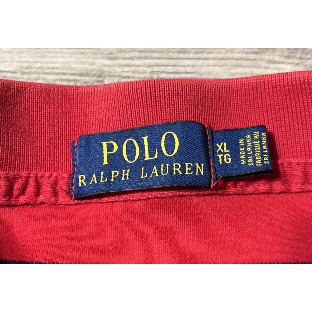 Lot Of 2 Polo Ralph Lauren Striped Short Sleeve Polo Shirts Men's Size XL - Picture 3 of 15
